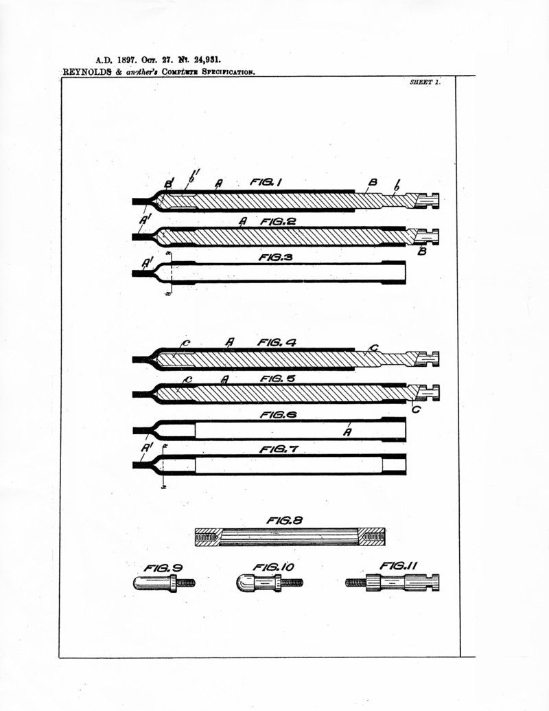 Reynolds Patents for Butted Tubing and Tapered Tubing Bike Forums